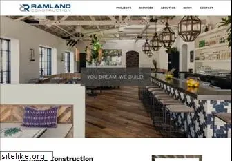 ramlandconstruction.com
