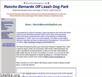 ranchobernardodogpark.com