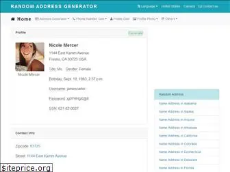 randomaddressgenerator.com
