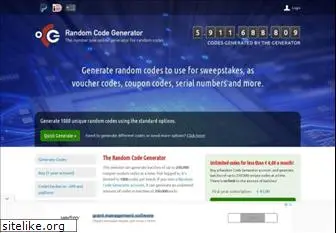 randomcodegenerator.com
