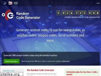 randomcodegenerator.nl