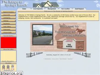 rangeatspringsranch.com