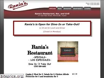 raniasrestaurant.com