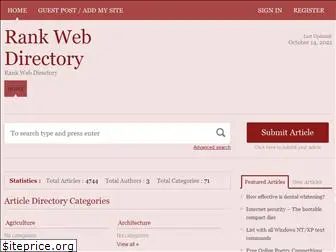 rankwebdirectory.com