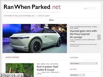 ranwhenparked.net