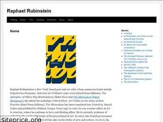 raphaelrubinstein.com thumbnail