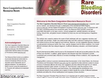 rarecoagulationdisorders.org