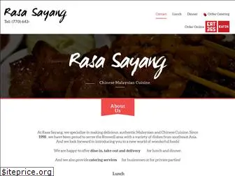 rasasayangrestaurant.com