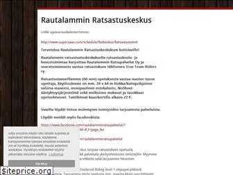 rautalamminratsastuskeskus.fi
