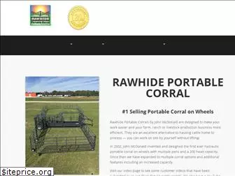 rawhideportablecorral.com