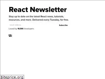 reactnewsletter.com