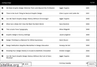 readings.design