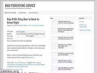 reallybadparentingadvice.com