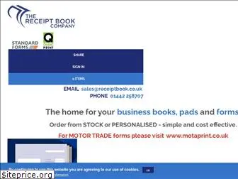 receiptbook.co.uk