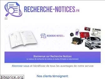 recherche-notices.fr