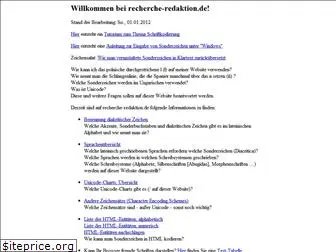 recherche-redaktion.de