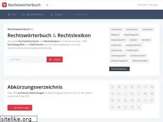 rechtswoerterbuch.de
