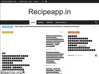 recipeapp.in