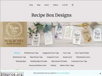 recipeboxdesigns.com