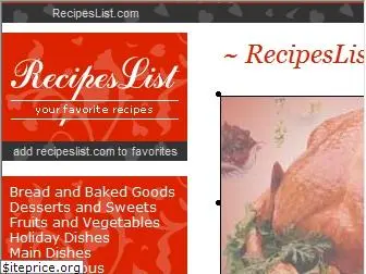 recipeslist.com