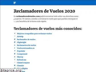 reclamadoresdevuelos.com