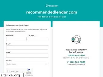 recommendedlender.com