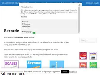 recordernotes.org