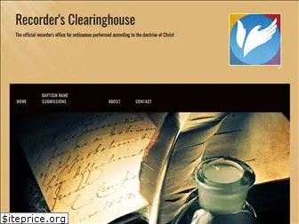 recordersclearinghouse.com