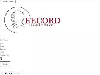 recordfamilywines.com