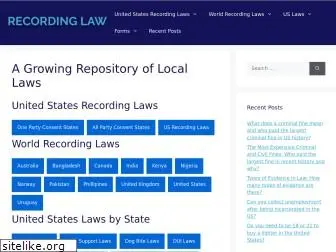 recordinglaw.com