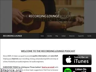 recordingloungepodcast.com