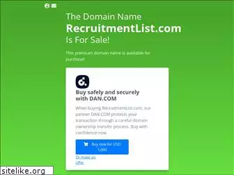 recruitmentlist.com