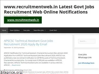 recruitmentweb.in