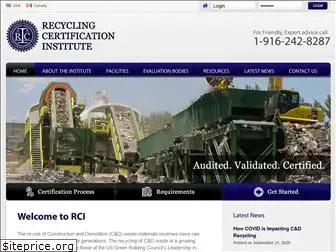 recyclingcertification.org