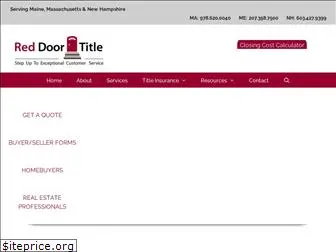 reddoortitle.com