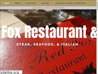 redfoxrestaurantsaranaclake.com