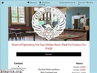 redwhiteandbrewbeercompany.com