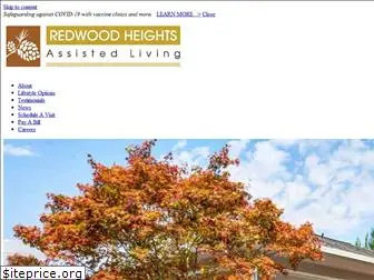 redwoodheightsseniorliving.com