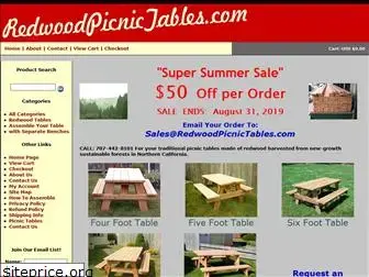 redwoodpicnictables.com