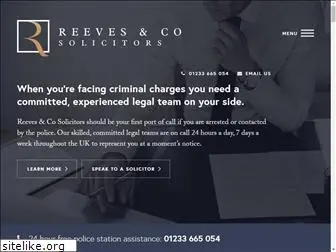 reevesandcosolicitors.co.uk