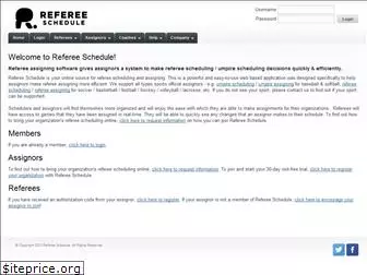 refereeschedule.com