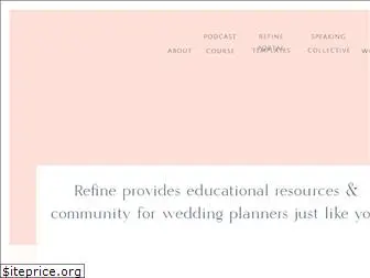 refineforweddingplanners.com