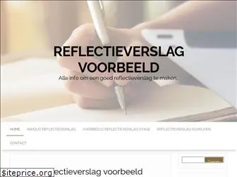 reflectieverslagvoorbeeld.nl
