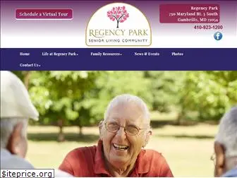 regencyparkassistedliving.com