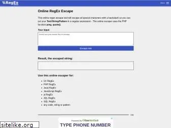 regex-escape.com