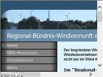 regionalbuendnis-windvernunft.de