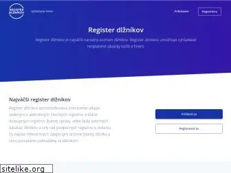 registerdlznikov.sk