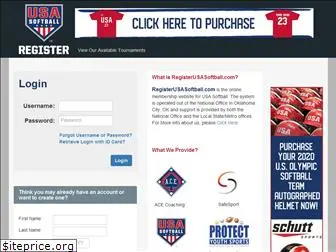 registerusasoftball.com