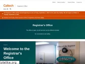 registrar.caltech.edu