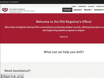 registrar.fas.harvard.edu